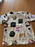 3 tshirts minecraft maat 128, Kinderen en Baby's, Kinderkleding | Maat 128, Ophalen of Verzenden, Zo goed als nieuw, Jongen, Shirt of Longsleeve