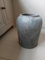 Grijze aardewerk pot / vaas van PTMD, Ophalen, Gebruikt, Overige kleuren, Aardewerk of Porselein