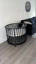 Zwarte ronde box, Kinderen en Baby's, Boxen, Ophalen, Zo goed als nieuw, Rond, Wieltjes