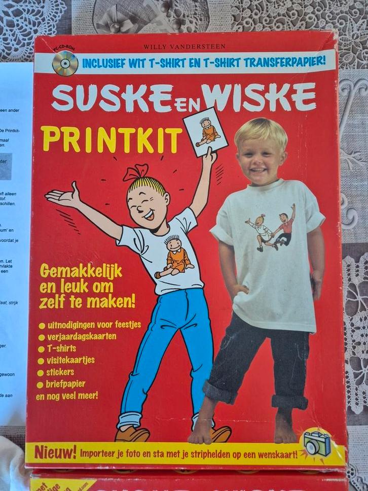 Suske en Wiske printkit, Hobby en Vrije tijd, Knutselen, Zo goed als nieuw, Knutselwerk, Ophalen of Verzenden