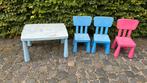 Ikea kindertafel en 3 stoelen (mammut), Ophalen of Verzenden, Gebruikt