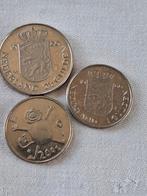 3 munten, Beatrix 1980 en 2001 guldens, Postzegels en Munten, Munten | Nederland, Ophalen of Verzenden, Koningin Beatrix, 1 gulden