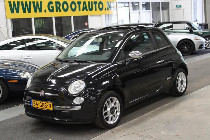 Fiat 500 1.4-16V Sport Panoramadak, Airco, Stuurbekrachtigin, Auto's, Fiat, Bedrijf, Te koop, ABS, Airbags, Airconditioning, Boordcomputer