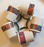 5 Vintage Kilncraft Staffordshire England Aztec mokken, Ophalen of Verzenden