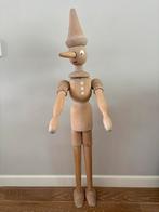 Originele Pinokkio Houten Pop - 113cm - Italië, Huis en Inrichting, Ophalen of Verzenden, Gebruikt