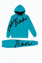 Nieuwe Icon Set Turquoise Zwart - Maat 146/152, Kinderen en Baby's, Kinderkleding | Maat 146, Ophalen of Verzenden, Nieuw