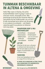 Tuinman aangeboden, Overige vormen, Overige uren, Overige niveaus, Geschikt als bijbaan