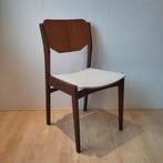 Vintage jaren 60 70 teakhouten eetkamerstoel, Huis en Inrichting, Stoelen, Gebruikt, Bruin, Ophalen of Verzenden, Eén