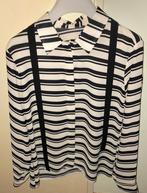 Wit/Zwarte gestreepte blouse - Maat S, Kleding | Dames, Ophalen of Verzenden, Zo goed als nieuw, Maat 36 (S), Wit