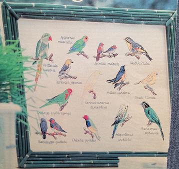 Bestelpatroon Margriet - Remy Ludolphy - Siervogel-merklap beschikbaar voor biedingen
