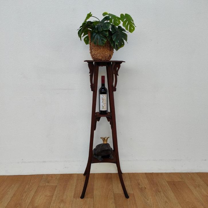 Antiek bijzettafeltje Pied de Stalle Plantentafeltje, Antiek en Kunst, Antiek | Meubels | Tafels, Ophalen of Verzenden