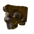 Franse houten snijwerk van een leeuwen kop, 17e/18e eeuw, Antiek en Kunst, Kunst | Beelden en Houtsnijwerken, Ophalen of Verzenden