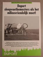 Tractor folder Duport sleepvoetbemesters, Boeken, Catalogussen en Folders, Ophalen of Verzenden, Zo goed als nieuw