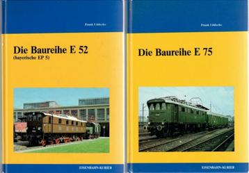 Twee boeken EK-Verlag, Baureihe E 52 und E 75 beschikbaar voor biedingen