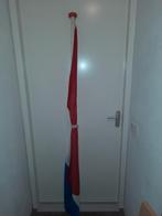 Hollandse vlag met vlaggenstok, Ophalen