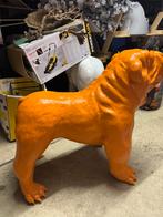 Bulldog Beeld XL Oranje, Ophalen, Nieuw, Dier