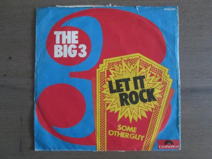 The Big Three - Let It Rock / Some Other Guy, Cd's en Dvd's, Vinyl | Rock, Gebruikt, Overige genres, Overige formaten, Ophalen of Verzenden