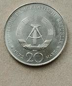 Oost Duitsland, 20 mark 1972 v. Schiller., Ophalen of Verzenden, Duitsland, Losse munt