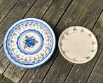 Twee Leuke Vintage Bordjes, Huis en Inrichting, Keuken | Servies, Bord(en), Keramiek, Overige stijlen, Gebruikt