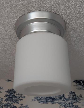 ZGAN glazen plafondlamp / plafonnière voor badkamer & toilet beschikbaar voor biedingen