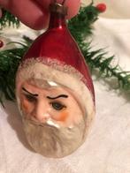 Antieke kerstbal kerstman oude kerstversiering glas, Ophalen of Verzenden, Gebruikt