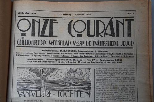 Gebundelde Volledige Jaargang Onze Courant 1930/1931, Verzamelen, Tijdschriften, Kranten en Knipsels, Tijdschrift, Nederland, 1920 tot 1940