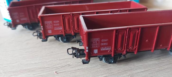 3 Märklin NS hogeboordwagens artnr 4639 in ovp, Hobby en Vrije tijd, Modeltreinen | H0, Zo goed als nieuw, Wagon, Wisselstroom