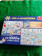 Jan van Haasteren 2x 1000 stuk Oud en Nieuw+ Fabr Kerstman, Ophalen of Verzenden, 500 t/m 1500 stukjes, Zo goed als nieuw
