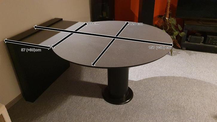 Ronde Eettafel, Huis en Inrichting, Tafels | Eettafels, Gebruikt, 100 tot 150 cm, 150 tot 200 cm, Vier personen, Rond, Overige materialen