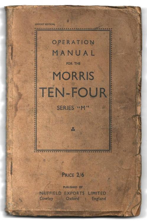 Morris Ten Four manual handboek, Auto diversen, Handleidingen en Instructieboekjes, Ophalen of Verzenden