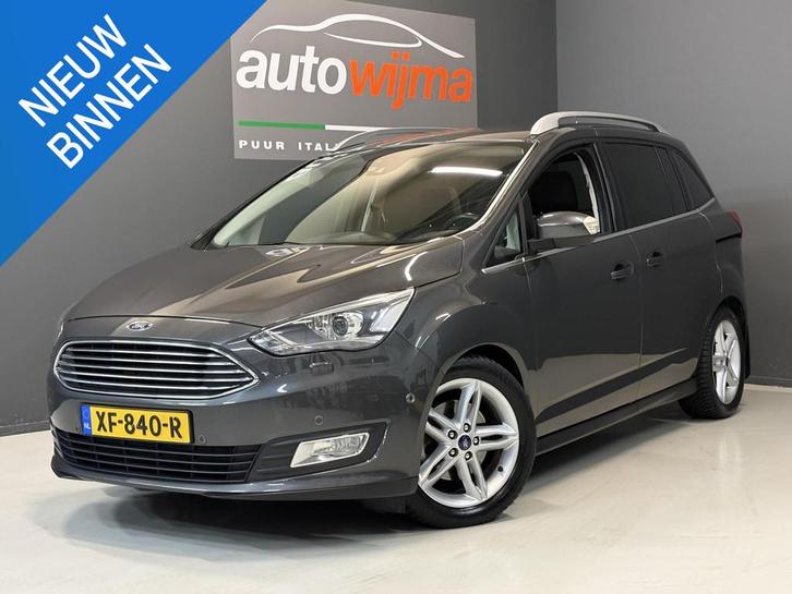 Ford Grand C-Max 1.5 Titanium 7p Automaat Xenon, Stoel/stuur, Auto's, Ford, Bedrijf, Te koop, Grand C-Max, ABS, Achteruitrijcamera
