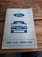 Orgineel ford capri club Nederlandboekjes, Ophalen of Verzenden