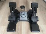 Logitech G Saitek Pro Flight Rudder Pedalen Zwart PC, Computers en Software, Ophalen, Gebruikt, Logitech G Saitek