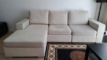 Beige Hoekbank met Lounge beschikbaar voor biedingen
