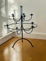 Kaarsenstandaard etagère zwart staal grondkandelaar kerst, Ophalen, Gebruikt, Zwart, Metaal