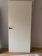 3x deur met houten kozijn/omlijsting en deurhendel, Ophalen, 80 tot 100 cm, 215 cm of meer, Binnendeur
