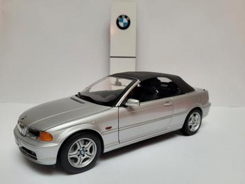 Kyosho 1:18 BMW E46 328i Cabrio - Zilver beschikbaar voor biedingen