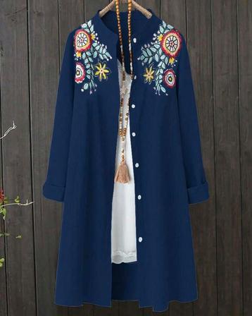 Blouse Anna Blauw (44 tm 52) ** NIEUW ** beschikbaar voor biedingen