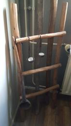 Houten ladder trapje inclusief decoratie lepels sober, Huis en Inrichting, Zo goed als nieuw, Ophalen