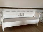Houten klepbank 225 cm, Huis en Inrichting, Banken | Bankstellen, Ophalen, Zo goed als nieuw, Vierpersoons of meer, 200 tot 250 cm