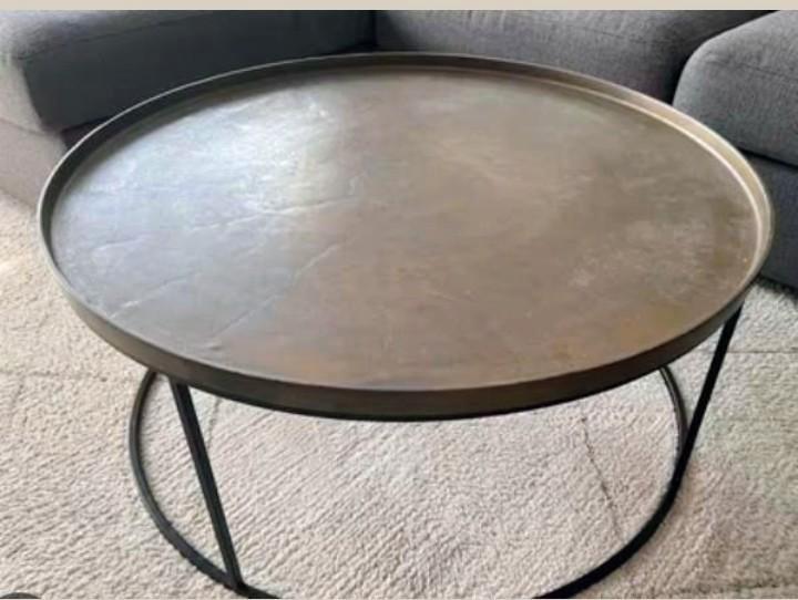 Stijlvolle Northland Salontafel - Zwart/Goud, Huis en Inrichting, Tafels | Sidetables, Zo goed als nieuw, 75 cm of meer, 50 tot 100 cm