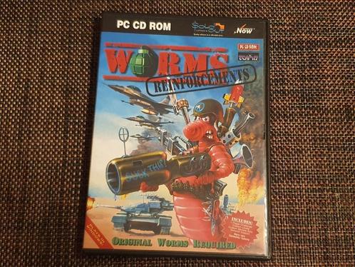 PC CD-ROM - Worms Reinforcements 1993 CD Rom Spel DVD Case, Spelcomputers en Games, Games | Pc, Zo goed als nieuw, Platform, 1 speler