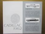 1962 CADILLAC folder, Nederlands, Overige merken, Ophalen of Verzenden, Zo goed als nieuw