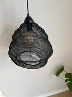 Twee metalen zwarte hanglampen visnet, Ophalen, Zo goed als nieuw, Metaal, 75 cm of meer
