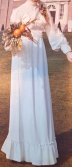 Vintage trouwjurk mt 38, Ophalen, Zo goed als nieuw, Beige, Trouwjurk