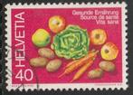 Zwitserland 1976 1070 Gezonde voeding, Gest, Postzegels en Munten, Postzegels | Europa | Zwitserland, Ophalen of Verzenden, Gestempeld