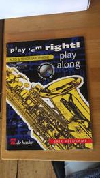 Play ‘em Right! Play along alt en tenorsaxofoon, Ophalen of Verzenden, Zo goed als nieuw