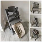 ZGAN! Stokke Tripp Trapp storm grey+babyset,newbornset,hoes, Kinderen en Baby's, Kinderstoelen, Ophalen of Verzenden, Zo goed als nieuw