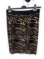 Nieuw Juffrouw Jansen Amsterdam rok XL geel/black zebra, Verzenden, Zwart, Maat 42/44 (L), Nieuw