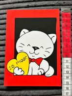 7. Kaart illustr Kat hart Zo maar, Ophalen of Verzenden, Ongelopen